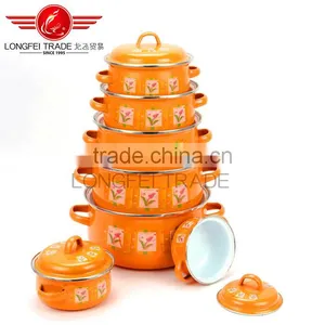 Eco-friendly Enamel Cast Iron Cookware Pot Enamel Turkey Pot Casserole thumbnail-1