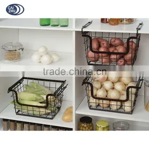 Best Selling Widely Use Fruit Vegetable Metal Hanging Basket Bracket thumbnail-3