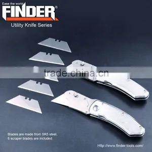Folding Liner-lock Stainless Steel Utility Knife thumbnail-1