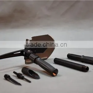 12 in 1 Multifunction Survival Shovel for Camping Chinese Military Spade thumbnail-1