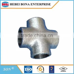 Best Selling Malleable Iron 4 Way Pipe Fitting Cross thumbnail-6