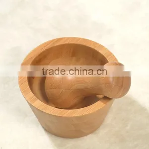 Bamboo Mortar & Pestle #30002 thumbnail-1