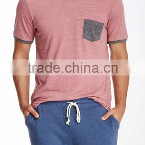 T-shirts in Bulk Men's Short Sleeve Plain Dyed Solid Color Trends T-shirts With Pocket Plain White T-shirts thumbnail-4