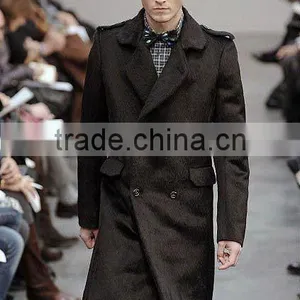 Wool Polyester Wind Coat thumbnail-1