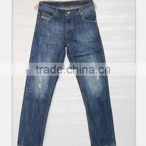 GZY Mens High Quality Designer Light Scratch Denim Biker Jeans Denim Fabric for Jeans Stock thumbnail-1