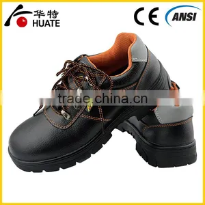 Black Steel Leather Safety Shoe/industry Work Safety Shoe thumbnail-4