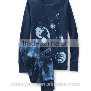 Wholesale the Old Fashion Cotton Custom Printed Boys Winter Sleepwear or Design Your Own Kids Minion Pajamas thumbnail-1