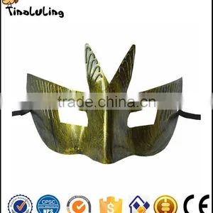 Event Party Supplies Retro Bronze and Silver Plastic Roman Knight Mask Venetian Masquerade Ball Masks thumbnail-1