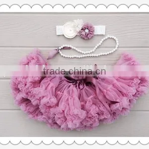 Lilla Chiffon Pettiskirt Baby Clothes Baby Pettiskirt Bulk Sale Girl Super Fluffy Ruffle Pettiskirt thumbnail-5