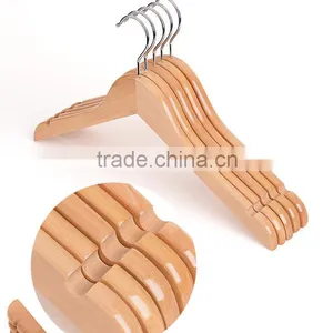 Lovely Hot Sale Wooden Pants Hanger Vintage Clothes Hangers Custom Wooden Coat Hanger thumbnail-2