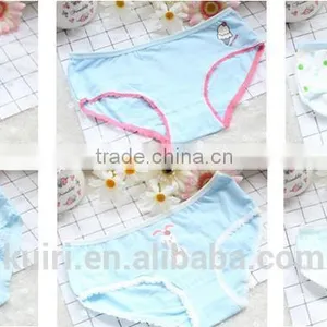 2017 Sexy Women Full Cotton Underwear Cute Preteen Girls Panties Wholesale Yellow Color Panties Briefs thumbnail-6