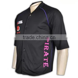 Custom Stitching Wholesale Sublimated Baseball Jersey Tackle Twill thumbnail-6
