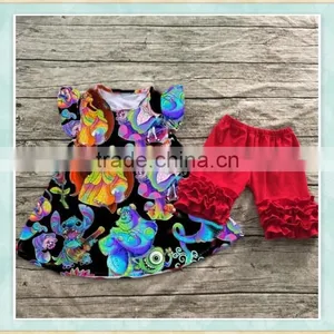 2017 Thailand Clothes Wholesale American Kids Clothes Children Girls Halloween Boutique Outfit thumbnail-2