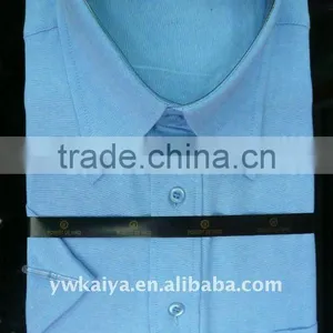 Button-down Collar Light Blue Dress Shirts for Men thumbnail-1