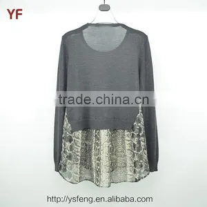 2015 New Fashion Design Of Hand Made Print Sweater For Women thumbnail-2