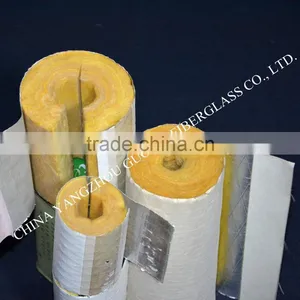 Customized Heat Retaining Use Fiberglass Wool Pipe Coated Alu.foil With White Paper Outer thumbnail-3
