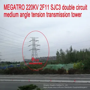 220KV 2F11 SJC3 Double Circuit Medium Angle Tension Transmission Tower thumbnail-2