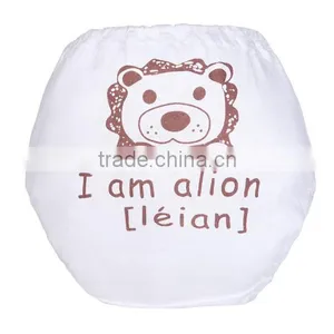 Lovely Lion Pattern and Wried Printed Soft Training Pants Baby Cloth Diaper thumbnail-6