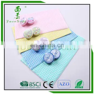 Kitchen Use Wave Printed Spunlace Nonwoven With Multicolor thumbnail-1