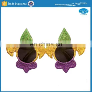 Wholesale Mardi Gras Glitter Party Sunglasses thumbnail-1