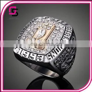 Wholesale Fashion Ring Fashion Plating Big Gold Hip Hop Champion Rings thumbnail-2