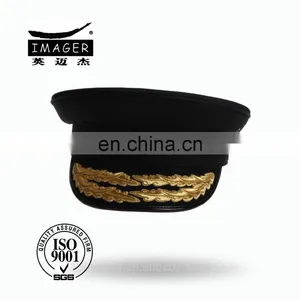 Customized Air Force Warrant Officer Peaked Cap With Gold Embroidery thumbnail-1