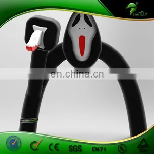 Customzied 6m High Black Inflatable Skull Halloween Arch thumbnail-1
