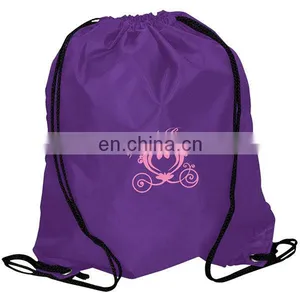 Polyester Drawstring Backpack Customized Drawstring Pack Free Sample thumbnail-1