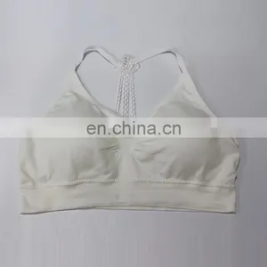 2017 Chaozhou Fashion Racerback Seamless Yoga Camisole Sexy Strappy Plus Size Sports Bra thumbnail-4