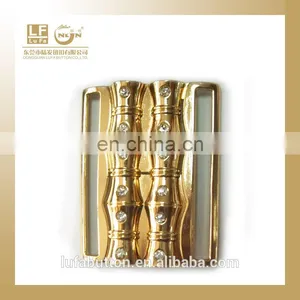 Glorious Golden Belt Buckle With Rhinestones thumbnail-1