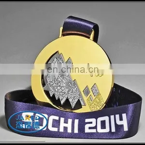 2015 Free Sample Plated Custom Metal Medal/ Award Medal/ Gold Medal thumbnail-4