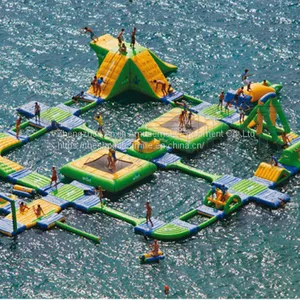 Custom Size 0.9MM PVC Inflatable Floating Water Park For Sale thumbnail-2