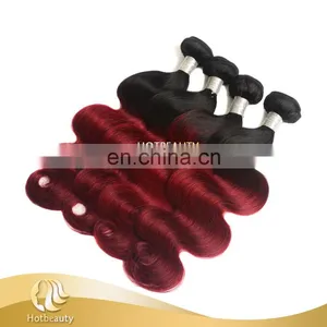 2017 New Arrival Colored Peruvian Hair, Black and Red Color Hair thumbnail-2