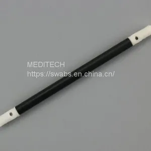 DOUBLE HEAD FOAM SWABS WITH BLACK PLASTIC HANDLE thumbnail-2