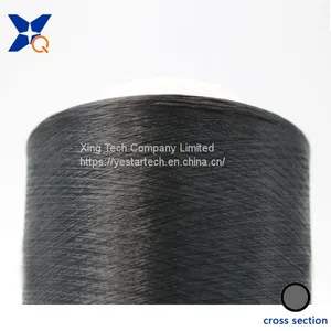 Carbon Fiber Conductive Nylon Filament 20D/3F Intermingling With 75D Black FDY Polyester Filament for ESD Workwear-XTAA184 thumbnail-5