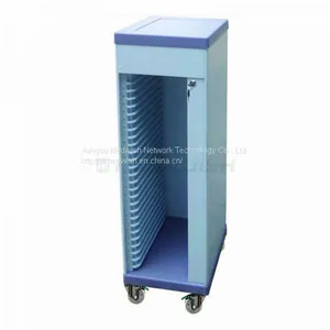 AG-CHT006 Single Row Storage Cart ABS Patient History Medical File Records Trolley thumbnail-1