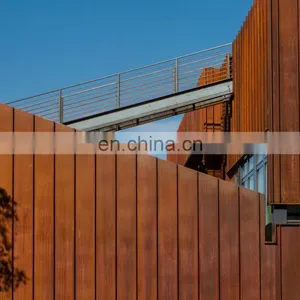 Corten Steel Fence Hot Rolled Weathering Steel Wall thumbnail-4