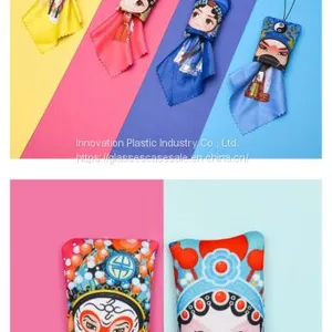 Microfiber Glasses Cloth With Cartoon Decoration, Personalized and Creative Eyewear Cloth thumbnail-3