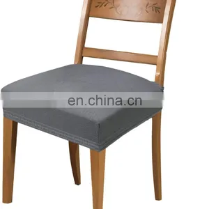 Stretch Spandex Jacquard Dining Chair Seat Cover Waterproof Removable and Washable Dustproof Dining Chair Cushion Seat Cover thumbnail-1