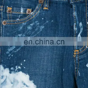 DiZNEW OEM High Quality Blue Painting Denim Clothing Kids Boys Biker Jeans Pants thumbnail-3