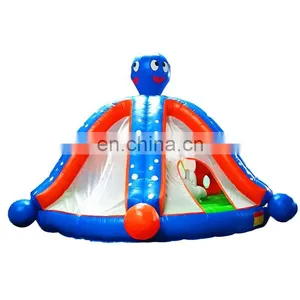 Absorbing Inflatable Happy Octopus Bouncy Castle With Tent, Inflatable Jumping Bouncer With Slide For Commercial Event,Family thumbnail-1