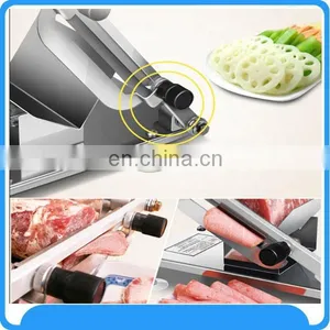 Manual Frozen Meat Slicer / Stainless Steel Beef Mutton Slicing Machine / Roll Meat Vegetable Meat Cheese Food Slicer thumbnail-5