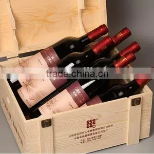 6 Bottle Wooden Wine Box thumbnail-4