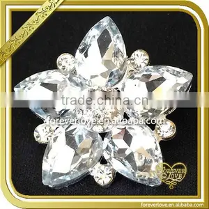 2016 Fantastic Alloy Wedding Bouquet Flower Rhinestone Brooch FB-032 thumbnail-1
