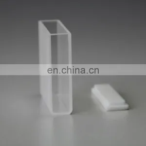 IR Quartz Glass Popular Q-107 Standard Cuvettes With Lid and With Round Bottom thumbnail-1