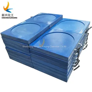 UHMWPE Crane Stabilizer Foot Pads 18X18 Portable Support Crane Mats Outrigger Foot Support Cribbing Jack Pads for Fire Truck thumbnail-1