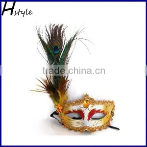 Party Mask With Peacock Feathers for Women SC116 thumbnail-4