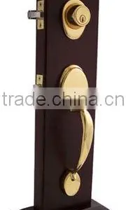 8501-K87-PB:Solid Brass Big Handle Lockset thumbnail-1