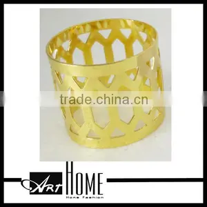 2014 Fashion Diamond Gold Pierce Napkin Rings for Table Decoration thumbnail-1