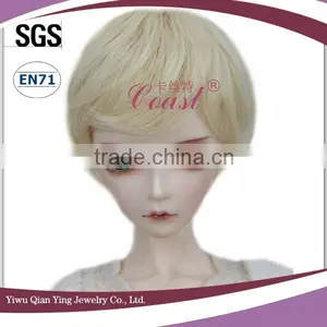 Light Blue Curly Synthetic Bjd Doll Short Hair Wigs thumbnail-6